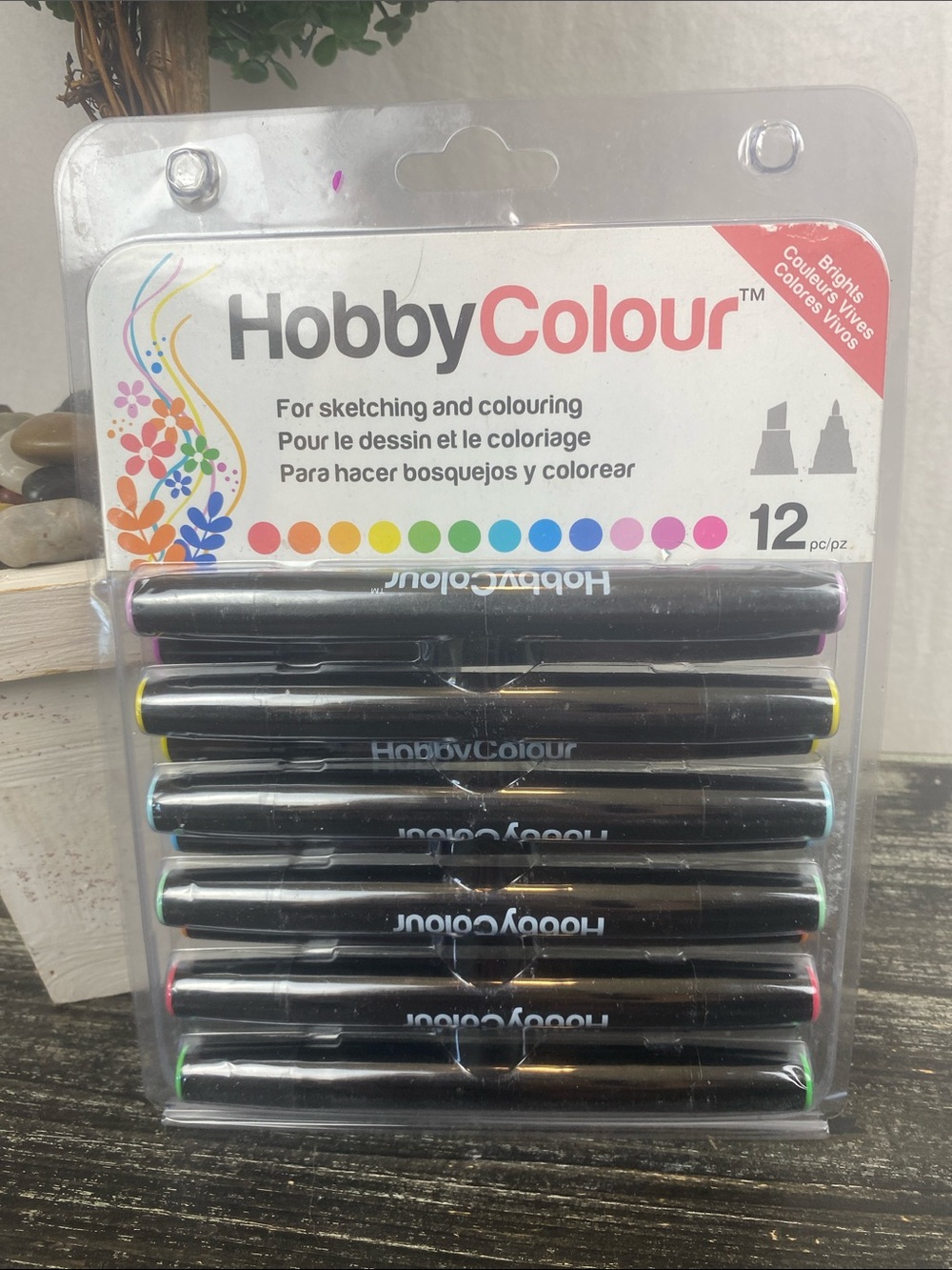 Hobby Colour Set 12 Sketching. Coloring Pens NEW